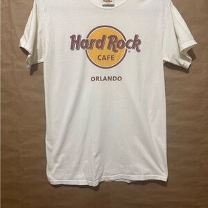 Hard Rock Cafe White Short Sleeve Tee